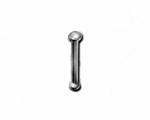 sl552a Nasenstecker Pin mit Disc 1.0 Stahl Nasenpiercing gerade