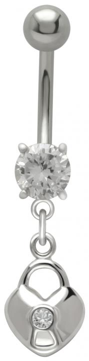 Bauchnabelpiercing Schloss Crystal Belly