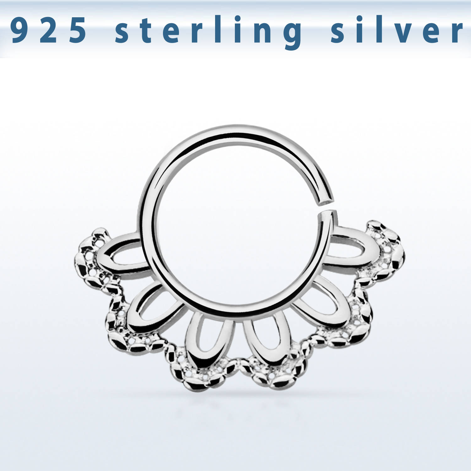 Septum Septumring 925er Sterling Silber