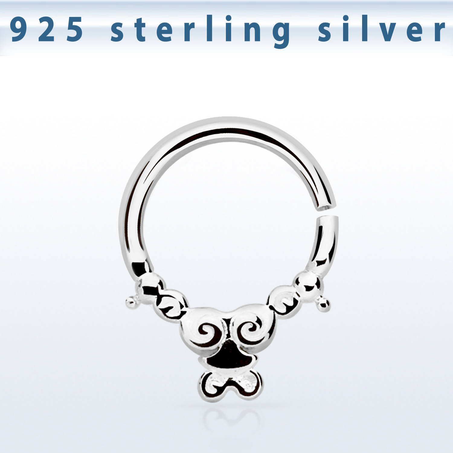 Septum Septumring 925er Sterling Silber