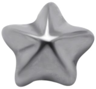 ssat-381_kopie Stahl Piercing Kugel Stern Motiv Verschluss 1.2mm Schraubkugel