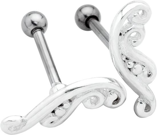 Helix Tragus Piercing Notenschlüssel linkes Ohr Barbell Schmuck