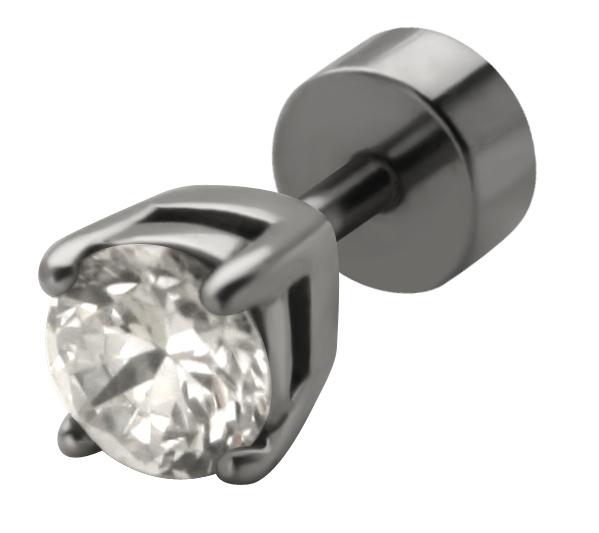 ssfp-15_kopie Stahl Piercing Kugel Kristall Motiv Verschluss 1.2mm Schraubkugel