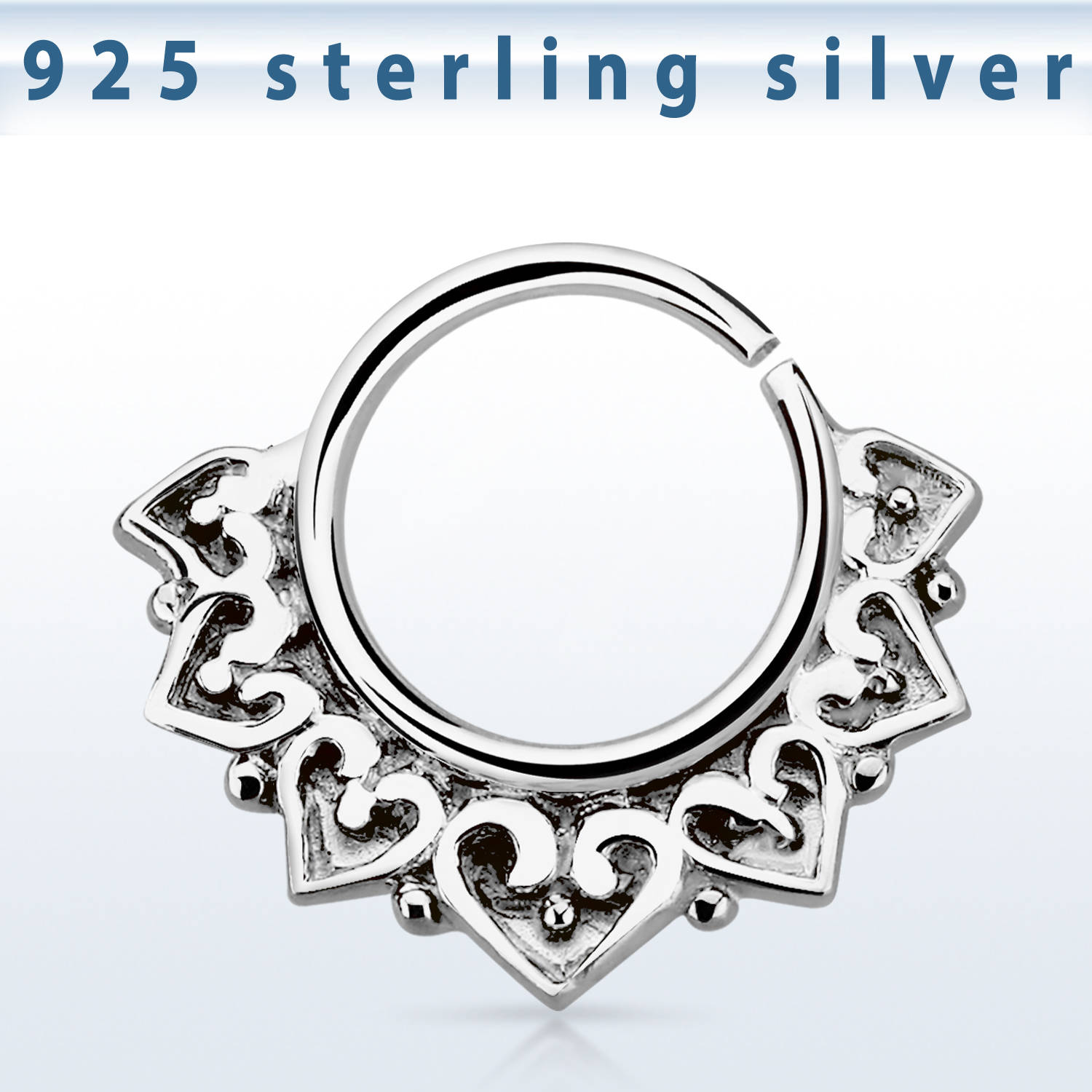 Septum Septumring 925er Sterling Silber