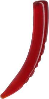 p3875_3 Piercing Dehnungsstab Expander Glas Rot Tunnel Dehner