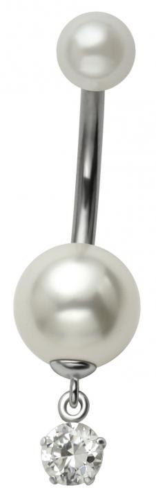 bpch-03_kopie Bauchnabelpiercing Perle mit Kristall Anhänger Stahl Banane 10mm