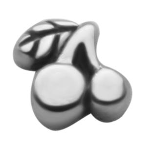 ssat-387_kopie Stahl Piercing Kugel Kirschen Motiv Verschluss 1.2mm Schraubkugel