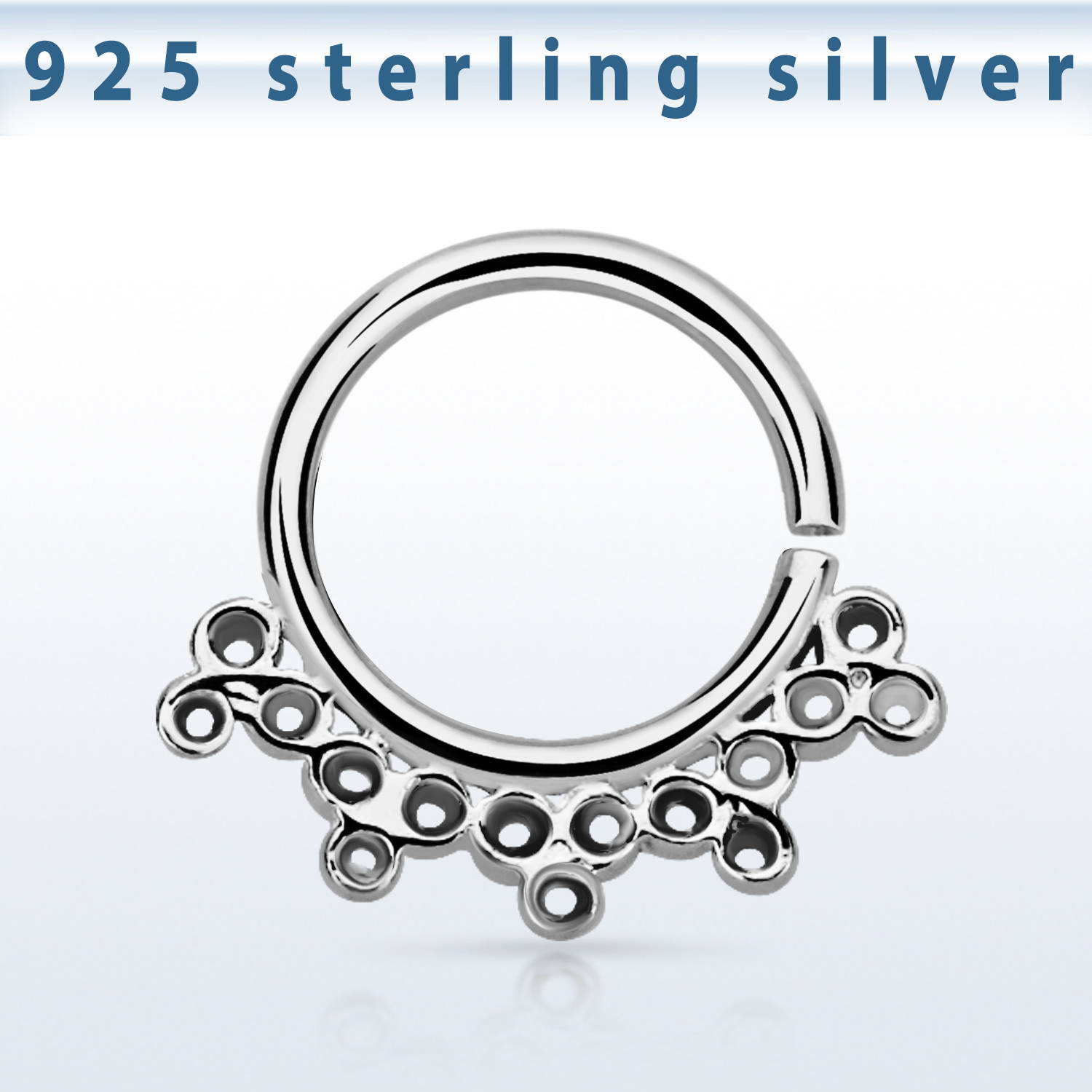 Septum Septumring 925er Sterling Silber