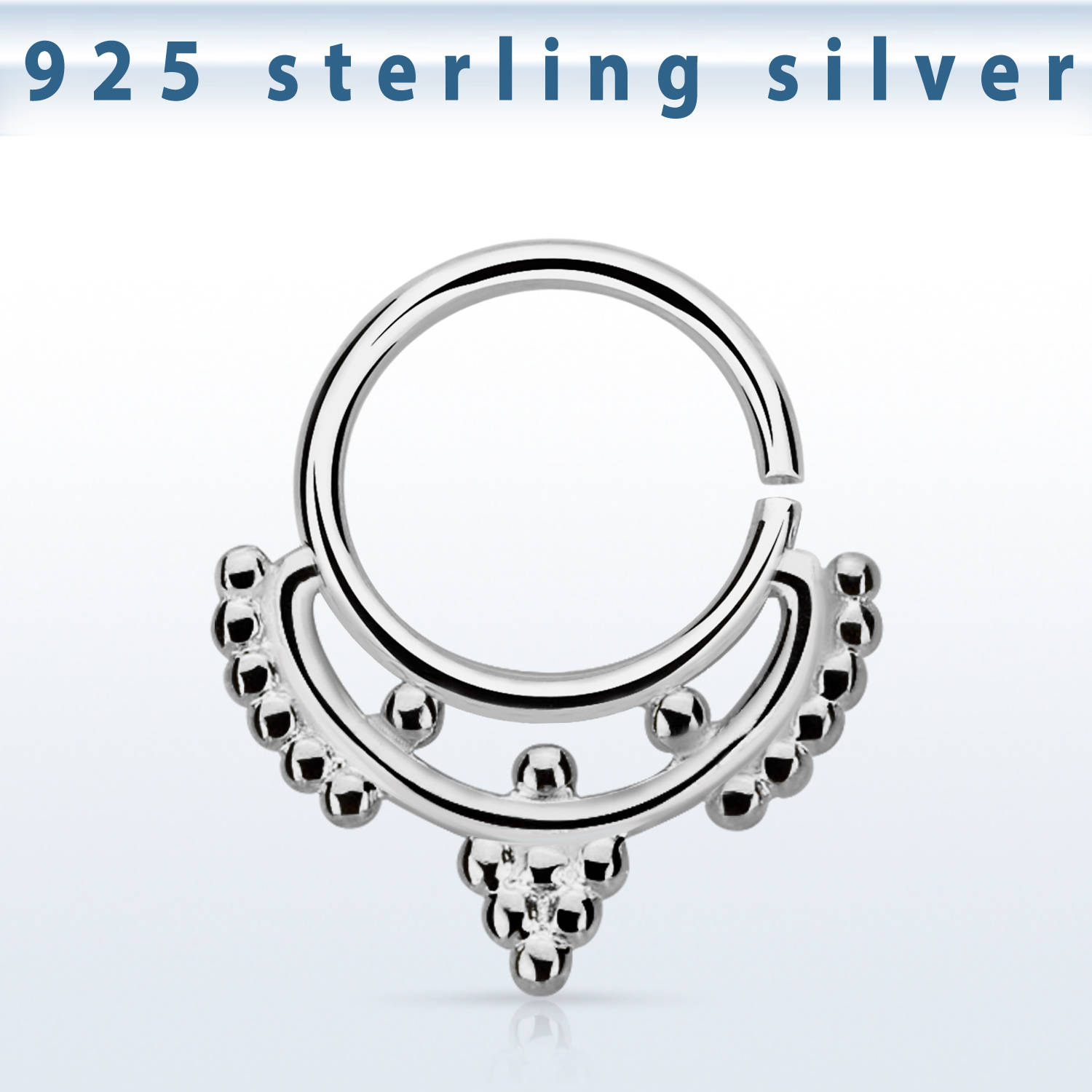 Septum Septumring 925er Sterling Silber