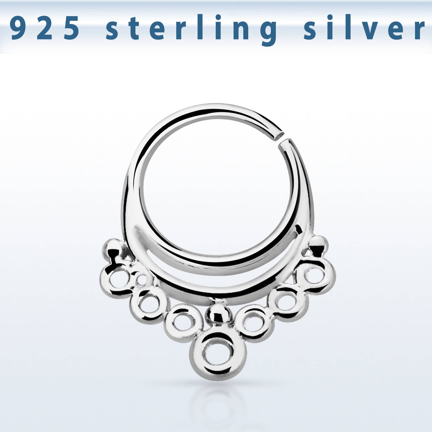 Septum Septumring 925er Sterling Silber