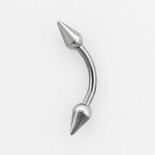 bne2ng Piercing Banane mit Teardrops Kugeln Chirurgenstahl 1.2mm/1.6mm