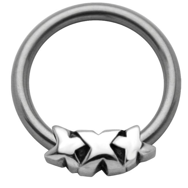 Brustwarzen Piercing Brustring aus Chirurgenstahl mit Motiv XXX