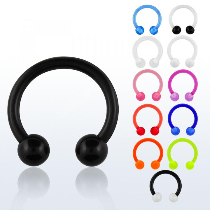 🦚 Circular Hufeisen Piercing Acryl Kugeln 1,2 mm in 7 Farben 🦚 Circular Hufeisen Piercing Acryl Kugeln 1,2 mm in 7 Farben
