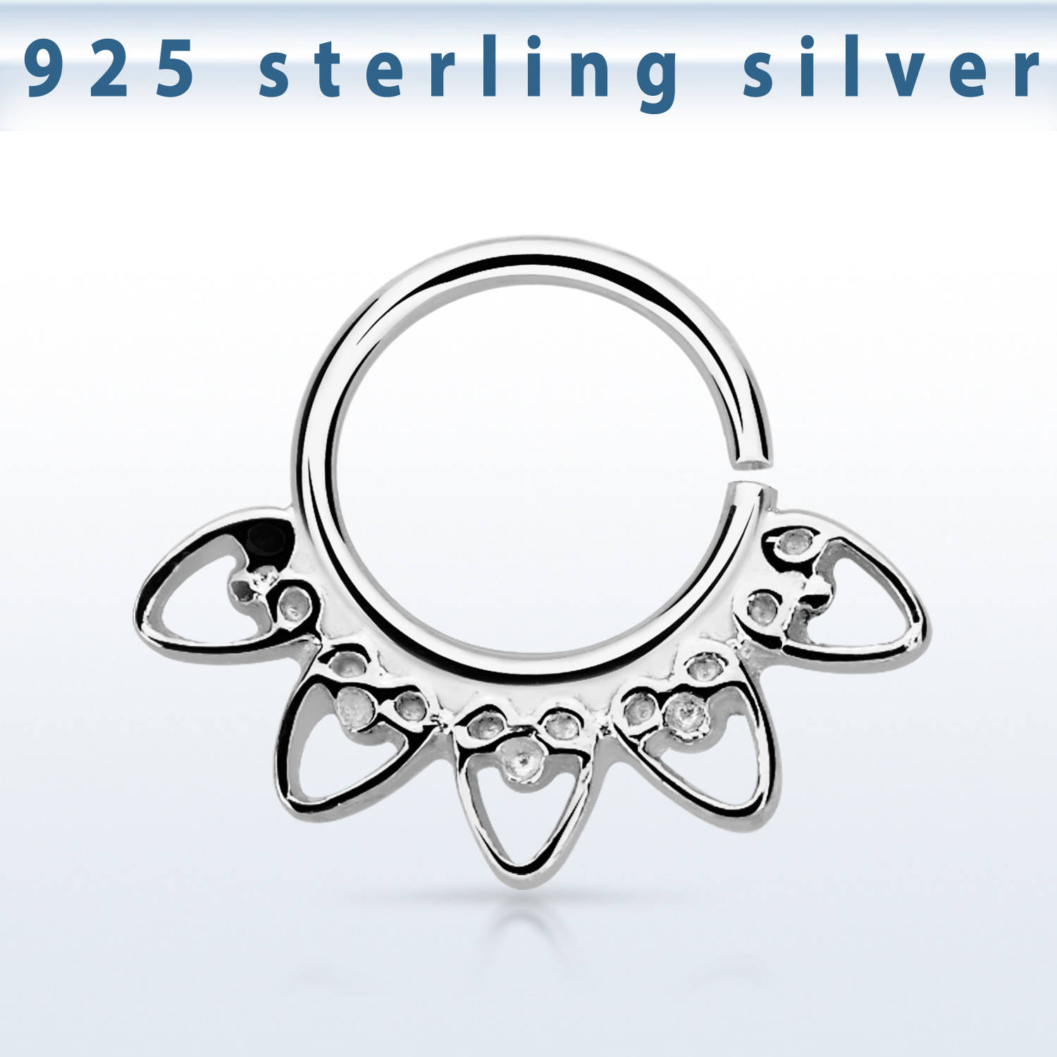 Septum Septumring 925er Sterling Silber