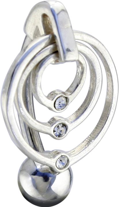 geb-05a_kopie Bauchnabelpiercing Silber Ringe Geometrical Belly Motiv oben