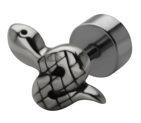 ssfp-03_kopie Stahl Piercing Kugel Schlange Motiv Verschluss 1.2mm Schraubkugel