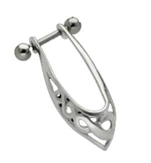 Helix Piercing Keltische Knoten Schild rechtes Ohr Barbell