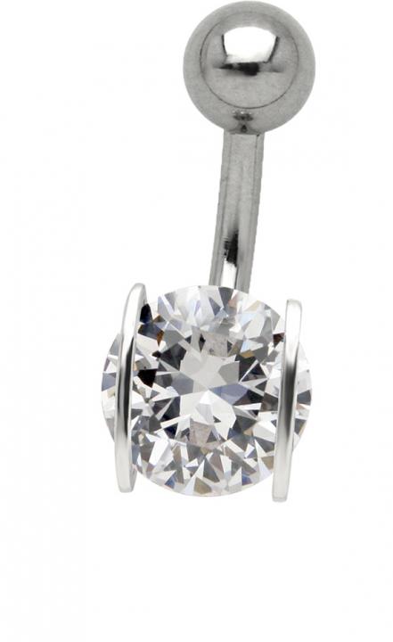 Bauchnabelpiercing runder Kristall Crystal Belly