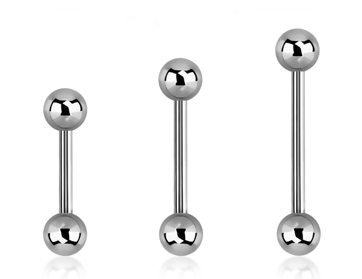 Barbell Hantel Titan G23 mit 3mm-Kugeln   1.0mm Stabstärke