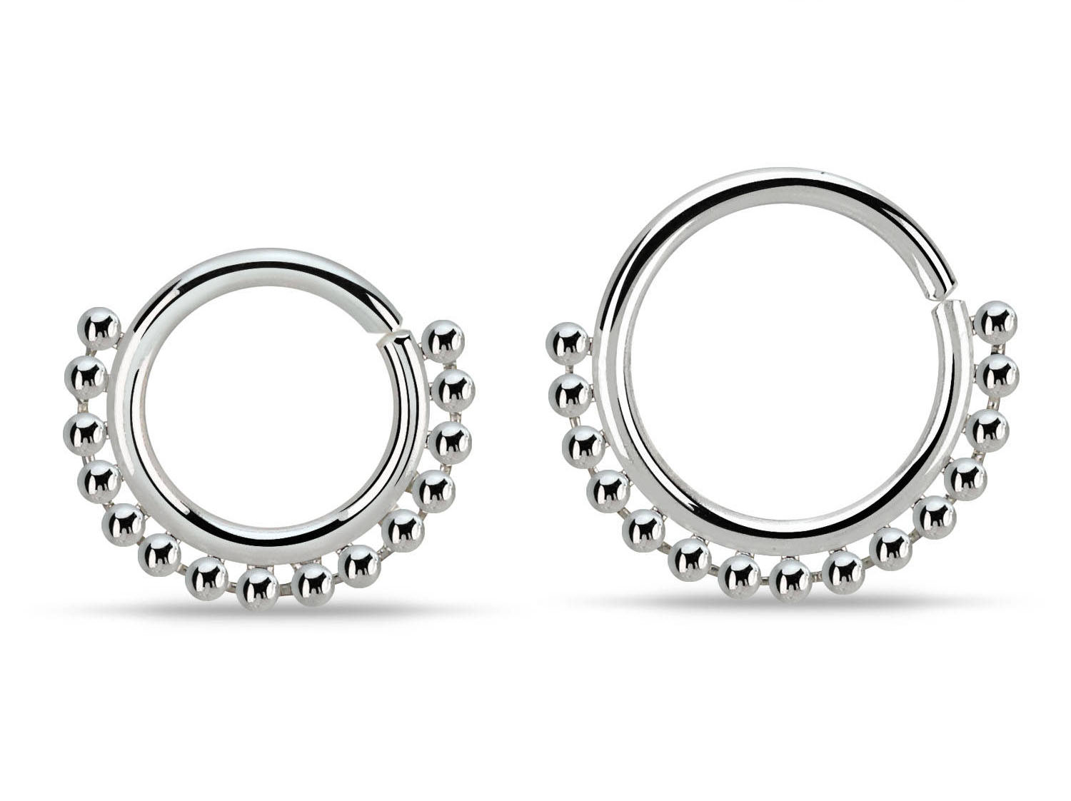 Septum Septumring 925er Sterling Silber   1.0mm-Stärke