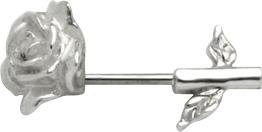 Brustwarzen-Piercing  Rose Barbell Hantel Nippel Piercing