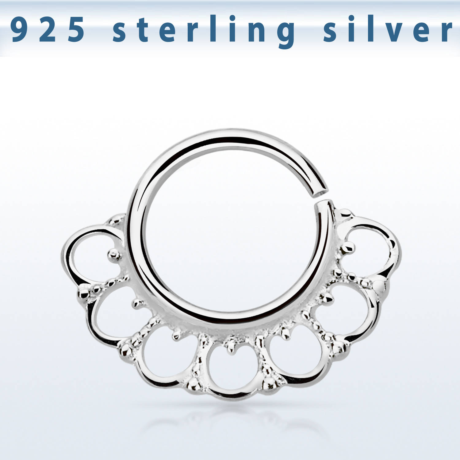 Septum Septumring 925er Sterling Silber