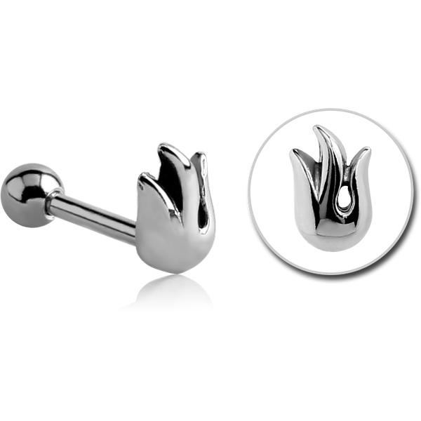 Tragus Helix Flamme Ohr Piercing Stahl Schmuck Chirurgenstahl