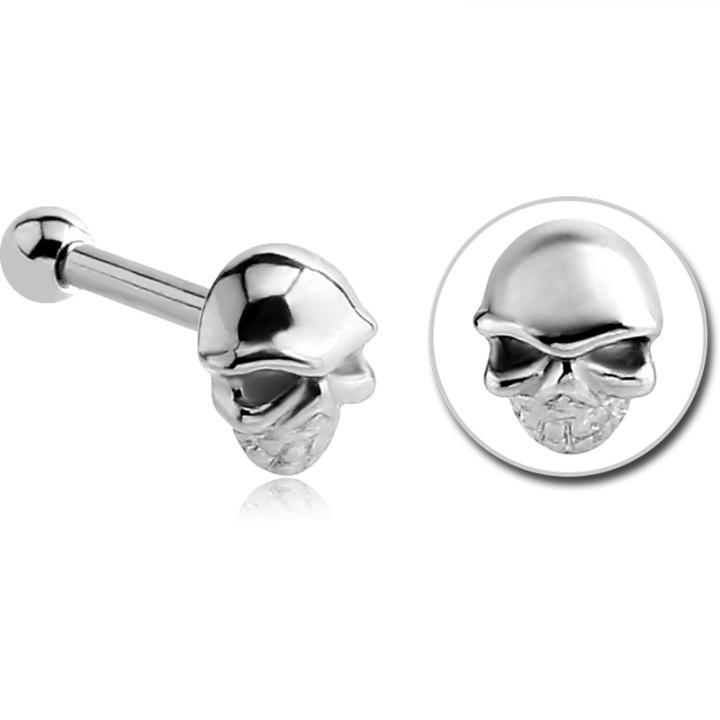 Tragus Helix Totenkopf Ohr Piercing Schmuck Chirurgenstahl