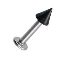 2411_4 Piercing Labret farbige Spitze Stahl anodisiert 1,2/1,6mm