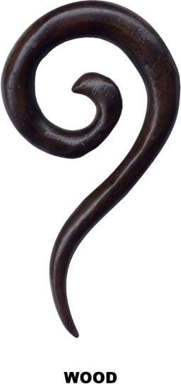 p3640_3 Piercing Expander Ebenholz Dehnungsspirale Claw Taper