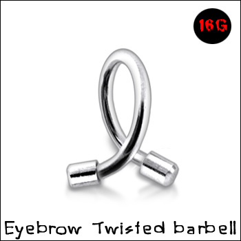 Piercing Spirale Cup Kugeln Stahl Twister 1.2mm Stärke