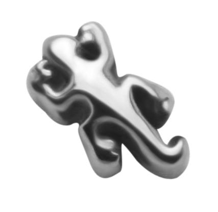 ssat-383_kopie Stahl Piercing Kugel Gecko Eidechse Verschluss 1.2mm Schraubkugel