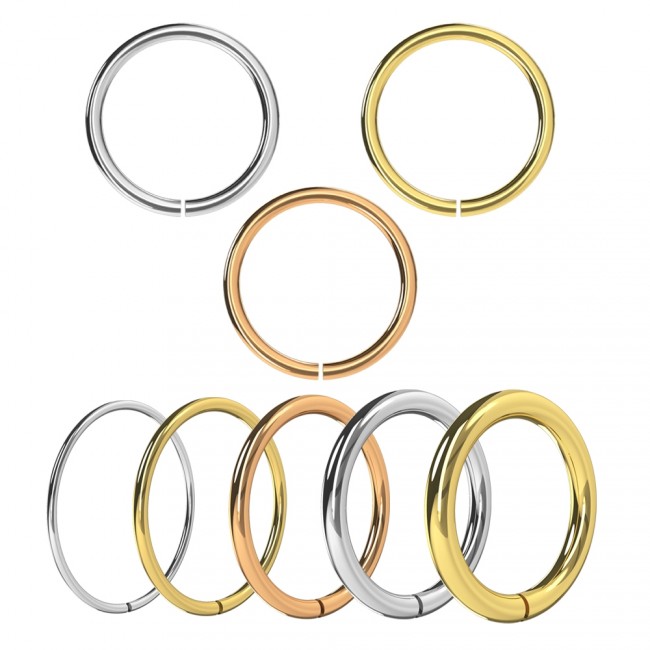 Nasenring aus 14karat Gelbgold Weissgold Roségold 1.2mm mit Geschenkbox