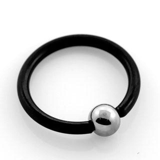 Schwarzer 1,0mm Piercing-Klemmring Aus Chirurgenstahl – Perfekt Für Ohr, Nase, Lippe & Mehr (18G Stärke)
