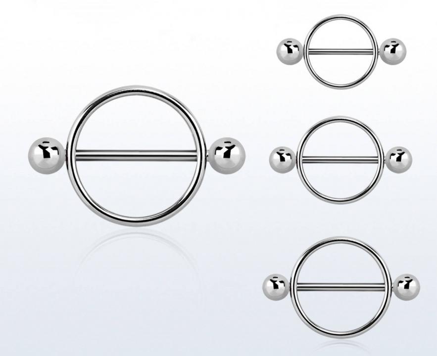 Brustwarzenpiercing Brustring aus Chirurgenstahl mit Titan-Barbell