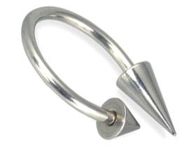 Circular Hufeisen Piercing lange Spitze und Spitze 1.2/1.6mm