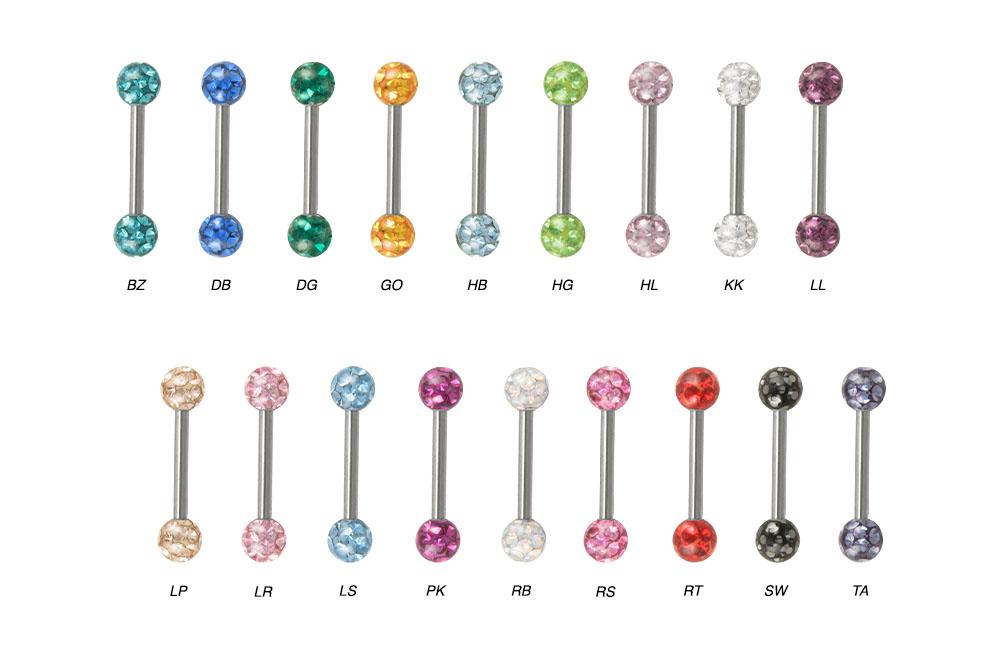 Christina Piercing Intim Vertical Hood Kristalle Steine 1,6mm x 11mm TITAN G23 