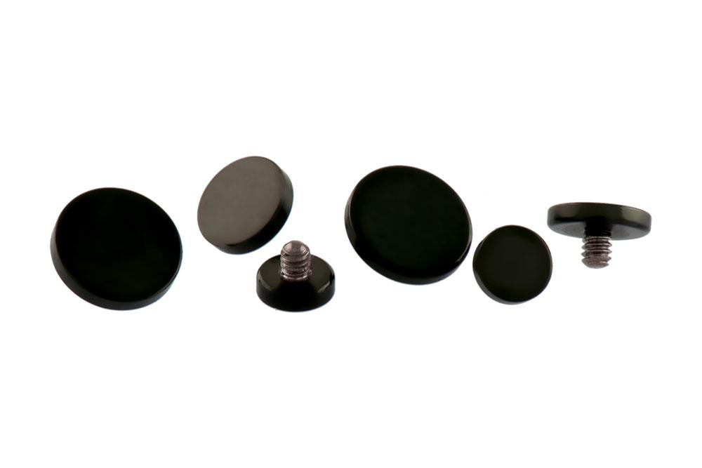 Titan Dermal Anchor Microdermal Disc schwarz 3mm/4mm/5mm
