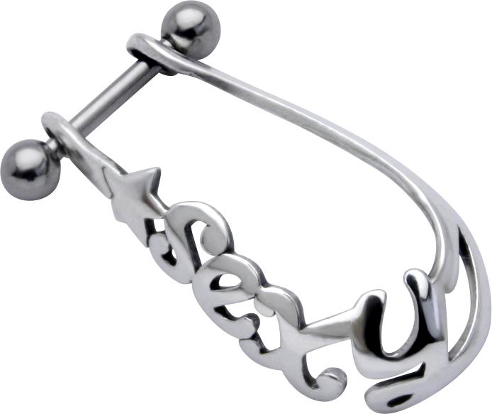 Helix Piercing Sexy Silber Schild Ohr Barbell