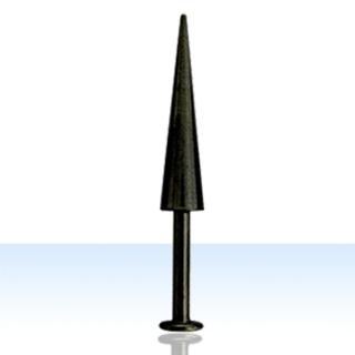 lbtc17 Labret Lippenstecker schwarz mit 17mm Spitze