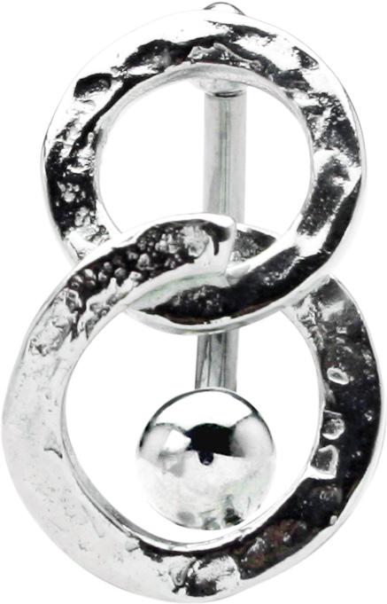 geb-10_kopie Bauchnabelpiercing 2 Ringe Motiv oben Geometrical Belly