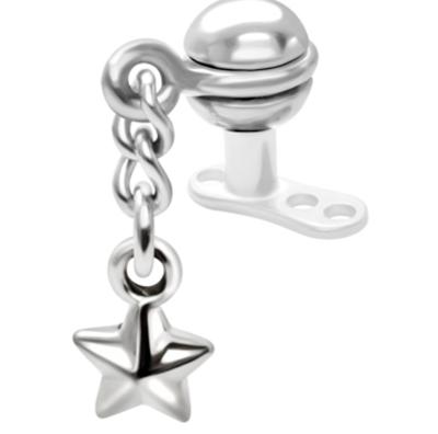 14464 Dermal Anchor Microdermal mit Anhänger Stern
