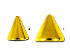 Goldfarbene Piercing Spitze Verschluss 1.2mm 1.6mm Schraubspitze