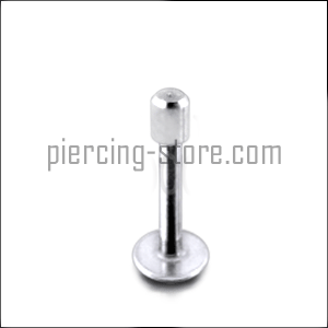 Piercing Labret Stecker Cup Kugel aus Stahl 1,2 und 1,6 mm
