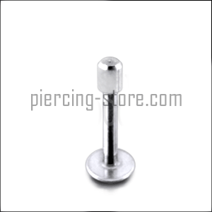 Piercing Labret Stecker Cup Kugel  1.2mm Stabstärke