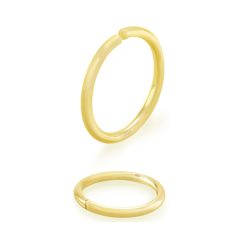 🦚 Nasenring aus 18karat Gold Nasenpiercing in 0.8mm Stärke mit Geschenkbox 🦚 Nasenring aus 18karat Gold Nasenpiercing in 0.8mm Stärke mit Geschenkbox