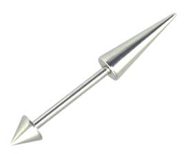 1718_5 Piercing Barbell kurze und lange Spitze Stahl Hantel 1.2/1.6mm