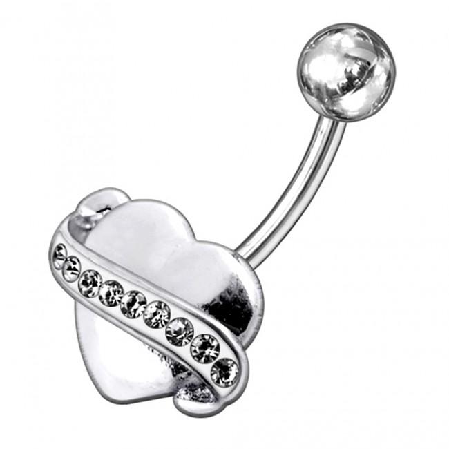 🦚 Bauchnabelpiercing Titan 925er Silber-Motiv Herz 8mm/10mm/12mm Stablänge 🦚 Bauchnabelpiercing Titan 925er Silber-Motiv Herz 8mm/10mm/12mm Stablänge