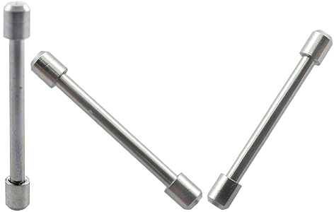 Piercing Barbell mit zwei Cups Kugeln Stahl 1.2/1.6mm Hantel