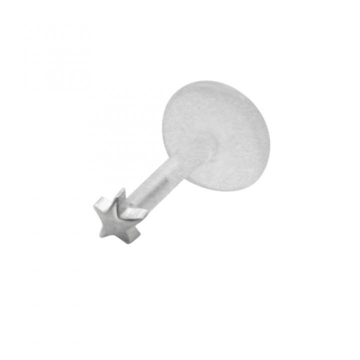 PTFE Tragus Labret Stern silber schwarz goldfarbig roségoldfarbig